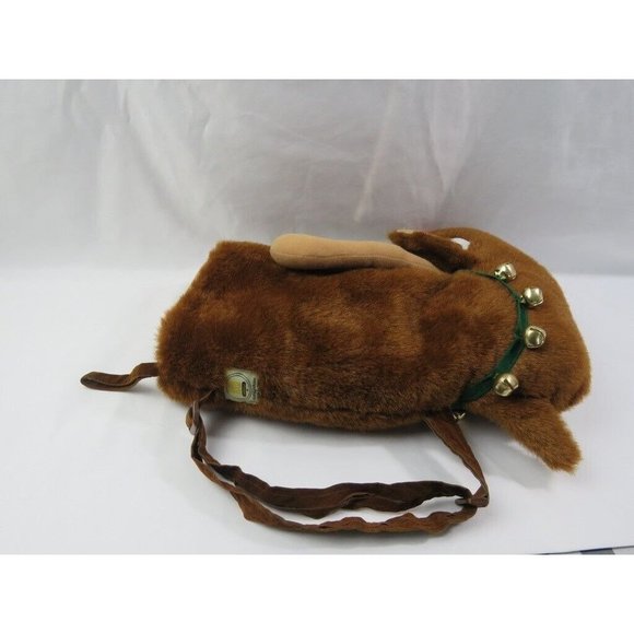 Rare Vintage Handmade ktb Originals Reindeer Christmas Stocking Shoulder Bag 15" - Picture 7 of 9